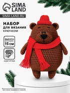 Набор для вязания "Медвежонок", мягкая игрушка Амигуруми - фото 61616417