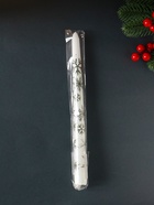 Свеча античная «Снежинки новогодние», 255×22 мм, с декором - Фото 5