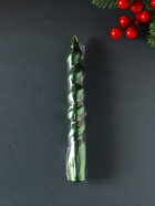 Свеча витая Luxury, 25×180 мм, лакированная, зелёная - Фото 3