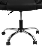 Кресло офисное для руководителя «Клик Мебель», с подлокотниками, на колёсиках, экокожа, цвет чёрный 10900385