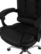 Кресло офисное для руководителя «Клик Мебель», с подлокотниками, на колёсиках, экокожа, цвет чёрный 10900385