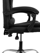 Кресло офисное для руководителя «Клик Мебель», с подлокотниками, на колёсиках, экокожа, цвет чёрный 10900385