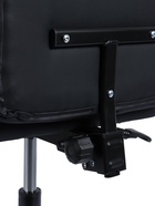 Кресло офисное для руководителя «Клик Мебель», с подлокотниками, на колёсиках, экокожа, цвет чёрный 10900385