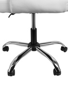 Кресло офисное для руководителя «Клик Мебель», с подлокотниками, на колёсиках, экокожа, цвет белый 10900387