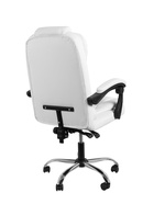 Кресло офисное для руководителя «Клик Мебель», с подлокотниками, на колёсиках, экокожа, цвет белый 10900387