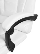 Кресло офисное для руководителя «Клик Мебель», с подлокотниками, на колёсиках, экокожа, цвет белый 10900387