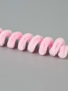 Синельная проволока, набор 100 шт, размер 1 шт 30х0,8 см, цвет розовый - фото 61616421