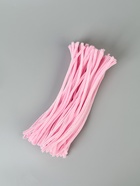 Синельная проволока, набор 100 шт, размер 1 шт 30х0,8 см, цвет розовый - фото 61616422