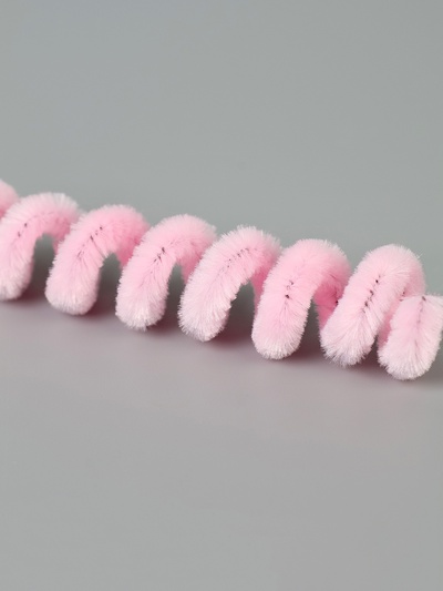 Синельная проволока, набор 100 шт, размер 1 шт 30х0,8 см, цвет розовый