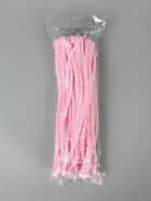 Синельная проволока, набор 100 шт, размер 1 шт 30х0,8 см, цвет розовый - фото 809348772