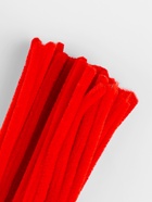 Синельная проволока, набор 100 шт, размер 1 шт 30х0,8 см, цвет красный - фото 809348780