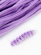 Синельная проволока, набор 100 шт, размер 1 шт 30х0,8 см, цвет сиреневый - фото 61616438