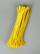 Синельная проволока, набор 100 шт, размер 1 шт 30х0,8 см, цвет желтый - фото 809348801