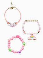 Браслет детский «Выбражулька», 3 шт. набор, радуга, цветной (комплект 2 шт) - фото 61616467