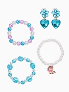 Комплект детский «Выбражулька. Единорог с сердцем», 4 предмета, 3 браслета: 1 клипсы, цветной - Фото 1