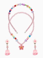 Комплект детский «Выбражулька» 3 предмета, клипсы, бусы, ободок, крлики, цветной - фото 61616477