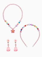 Комплект детский «Выбражулька» 3 предмета, клипсы, бусы, ободок, крлики, цветной - фото 61616478