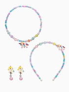 Комплект детский «Выбражулька. Единорог», 3 предмета: клипсы, бусы, ободок, цветной - Фото 2