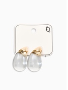 Серьги «Капли Бо», цвет прозрачные в золоте (комплект 2 шт) - фото 61616490