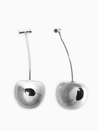 Серьги минимализм «Черешня», цвет серебро - Фото 1