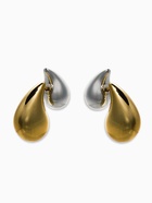 Серьги "Капли Бо" двойные, цвет серебристо-золотой (комплект 2 шт) - фото 61616502