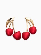 Серьги жемчуг "Вишня", цвет красный в золоте - фото 61616505