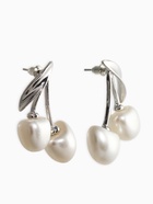 Серьги жемчуг "Вишня", цвет белый в серебре - фото 61616509