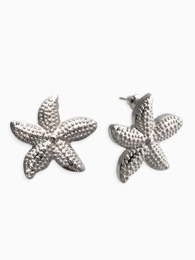 Серьги металл «Морская звезда», цвет серебро (комплект 3 шт)