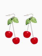 Серьги «Вишни», цветные в серебре (комплект 2 шт) - фото 61616547