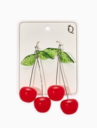 Серьги «Вишни», цветные в серебре (комплект 2 шт) - фото 61616549