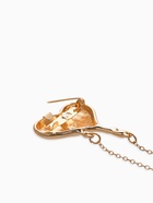 Брошь корейский стиль "Сердце" цвет золото - фото 61616552