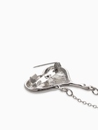 Брошь «Сердце. Корейский стиль», цвет серебро - Фото 3