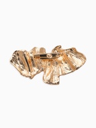 Брошь корейский стиль "Мятая" цвет золото - фото 61616558