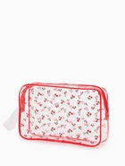 Косметичка ПВХ Вишня 23*6*15, отд на молнии,  прозрачный - фото 61616632