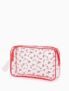 Косметичка для бассейна «Вишня», с ручкой, на молнии, пвх, прозрачная - фото 65459400