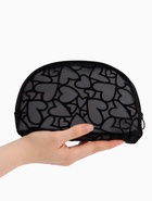 Косметичка полукруглая Black beauty, на молнии, чёрная - Фото 2