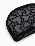 Косметичка полукруглая Black beauty, на молнии, чёрная - Фото 4