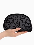 Косметичка полукруглая Black beauty, на молнии, чёрная - Фото 3