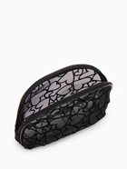 Косметичка полукруглая Black beauty, на молнии, чёрная - Фото 6