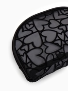 Косметичка полукруглая Black beauty, на молнии, чёрная - Фото 7