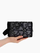 Косметичка Black beauty, с ручкой, на молнии, чёрная - Фото 2