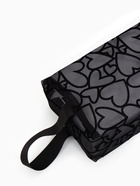 Косметичка Black beauty, с ручкой, на молнии, чёрная - фото 65459410