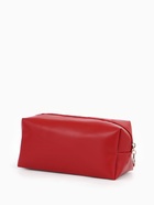 Косметичка женская ONE COLOR, на молнии, экокожа, бордовая - Фото 3