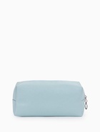 Косметичка женская ONE COLOR, на молнии, экокожа, голубая - Фото 6