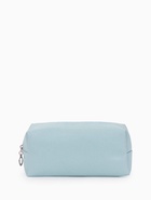 Косметичка женская ONE COLOR, на молнии, экокожа, голубая - Фото 8