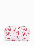 Косметичка женская «Вишенки», на молнии, с рисунком, белая - Фото 5