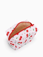 Косметичка женская «Вишенки», на молнии, с рисунком, белая - Фото 3