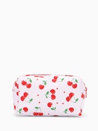 Косметичка женская «Вишенки», на молнии, с рисунком, белая - Фото 6