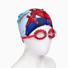 УЦЕНКА Набор детский "Человек-Паук", шапка, очки для плавания, мешок 10962139