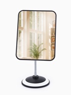 УЦЕНКА Зеркало настольное 14.5×19.5/15×30 см, белое, чёрное - Фото 2